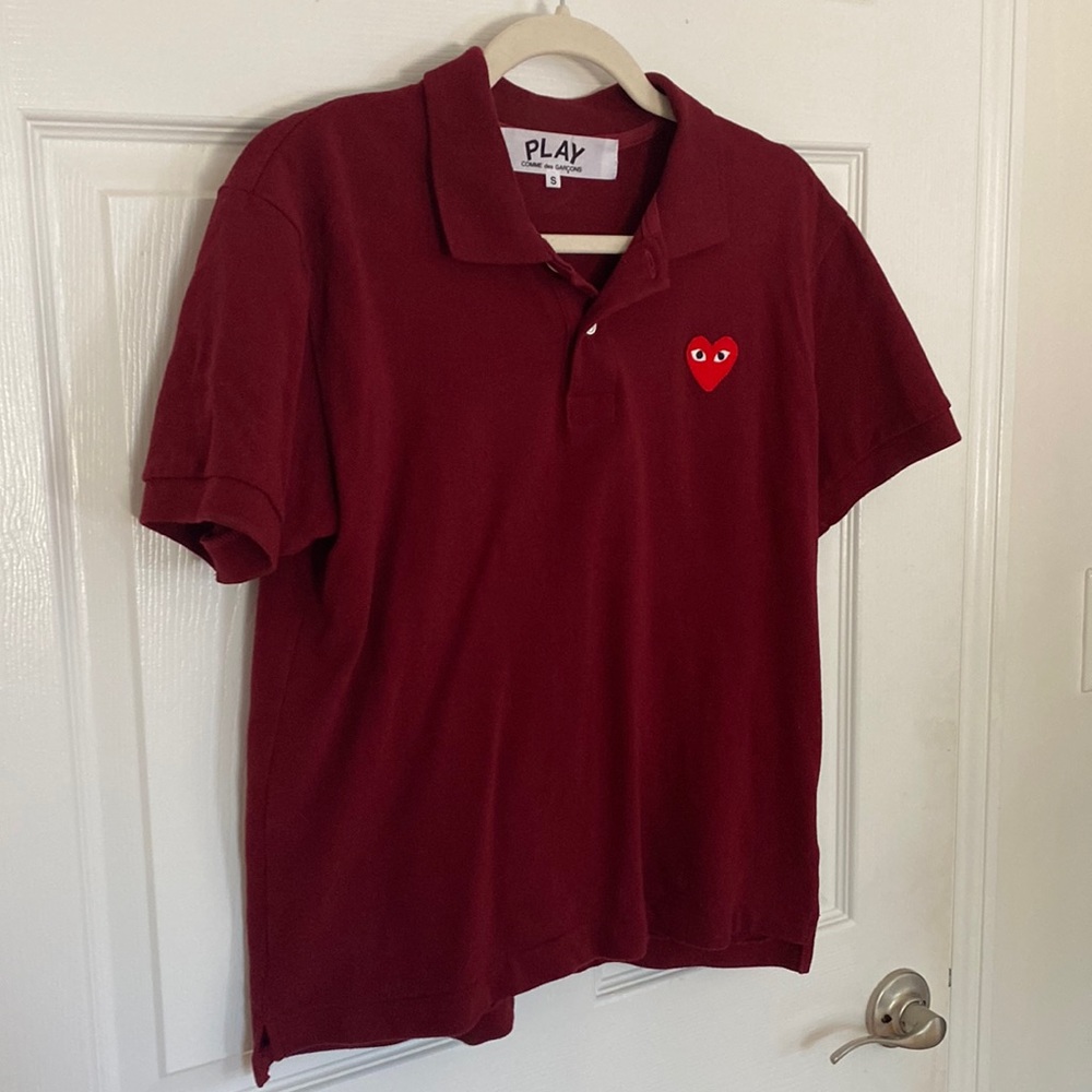 COMME DES GARÇONS PLAY Red Polo